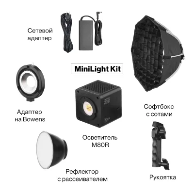 Осветитель светодиодный Falcon Eyes MiniLight M80R Kit