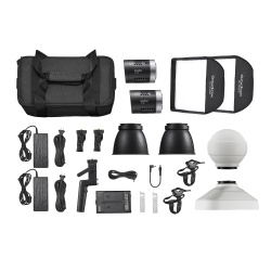 Комплект светодиодных осветителей Godox ML30-K2 Kit для видеосъемки Комплект светодиодных осветителей Godox ML30-K2 Kit для видеосъемки